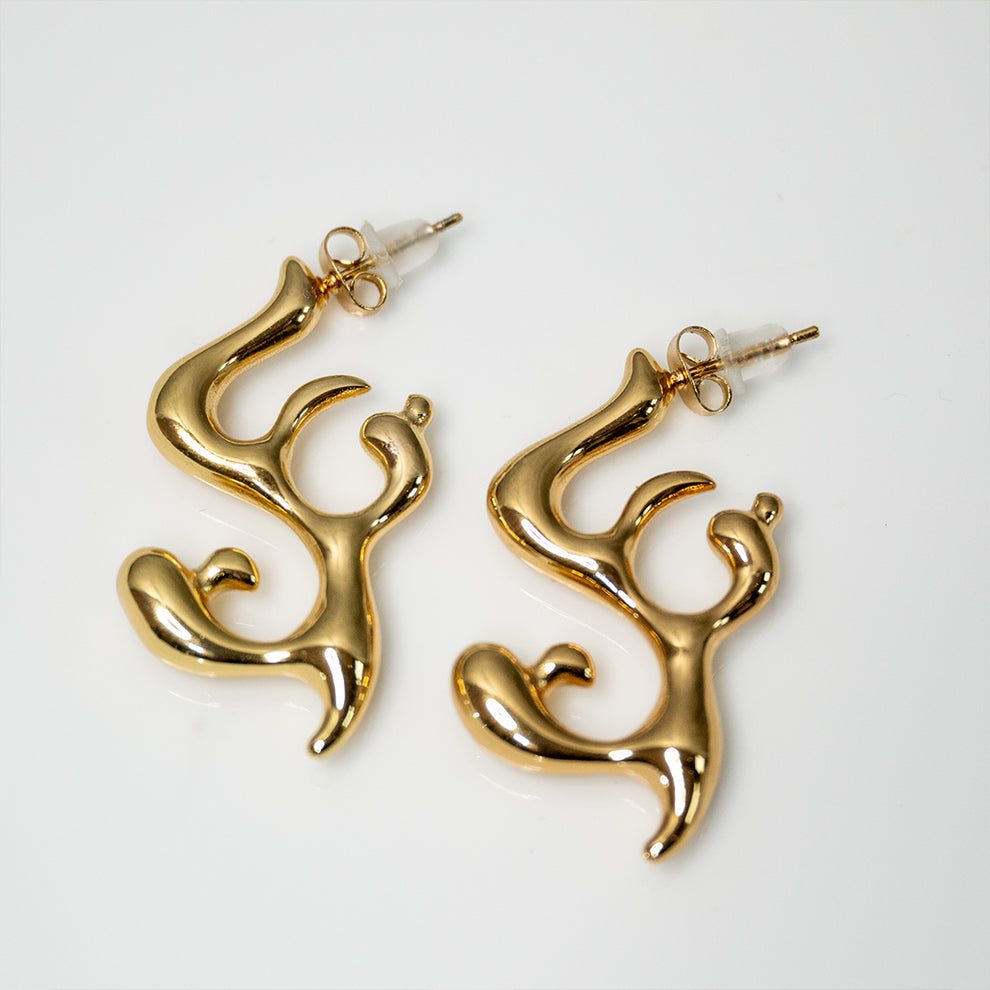 Ember Glow Stud Earrings