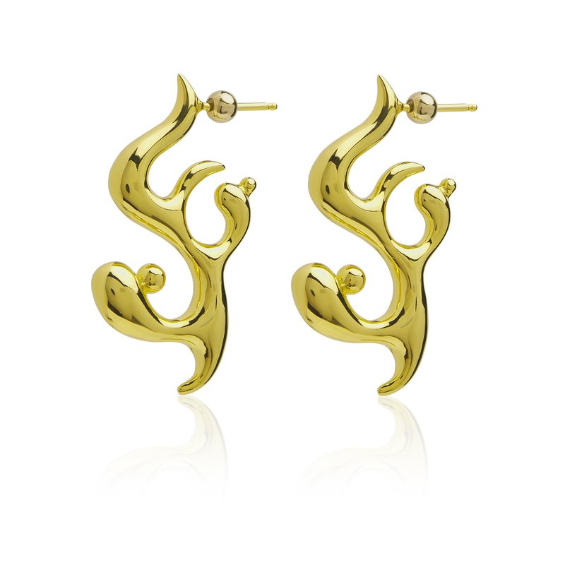 Ember Glow Stud Earrings