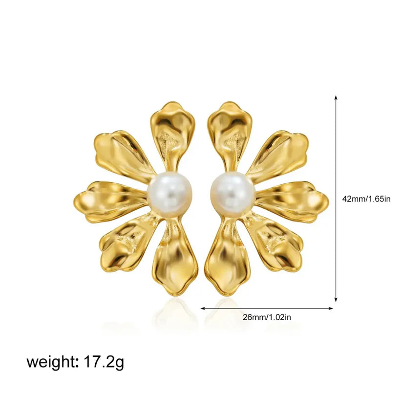 Petal Whisper Stud Earrings