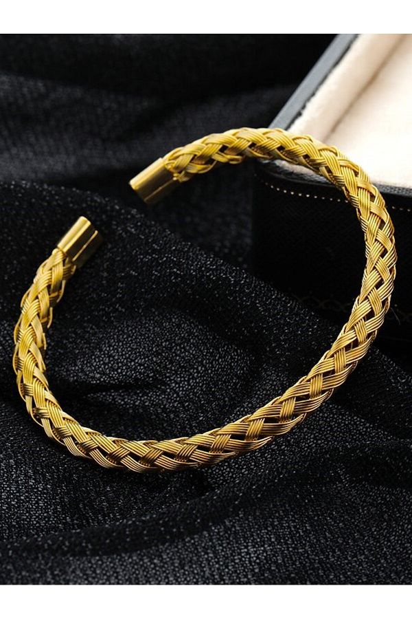 Taj | Textured Gold Cuff Bracelet