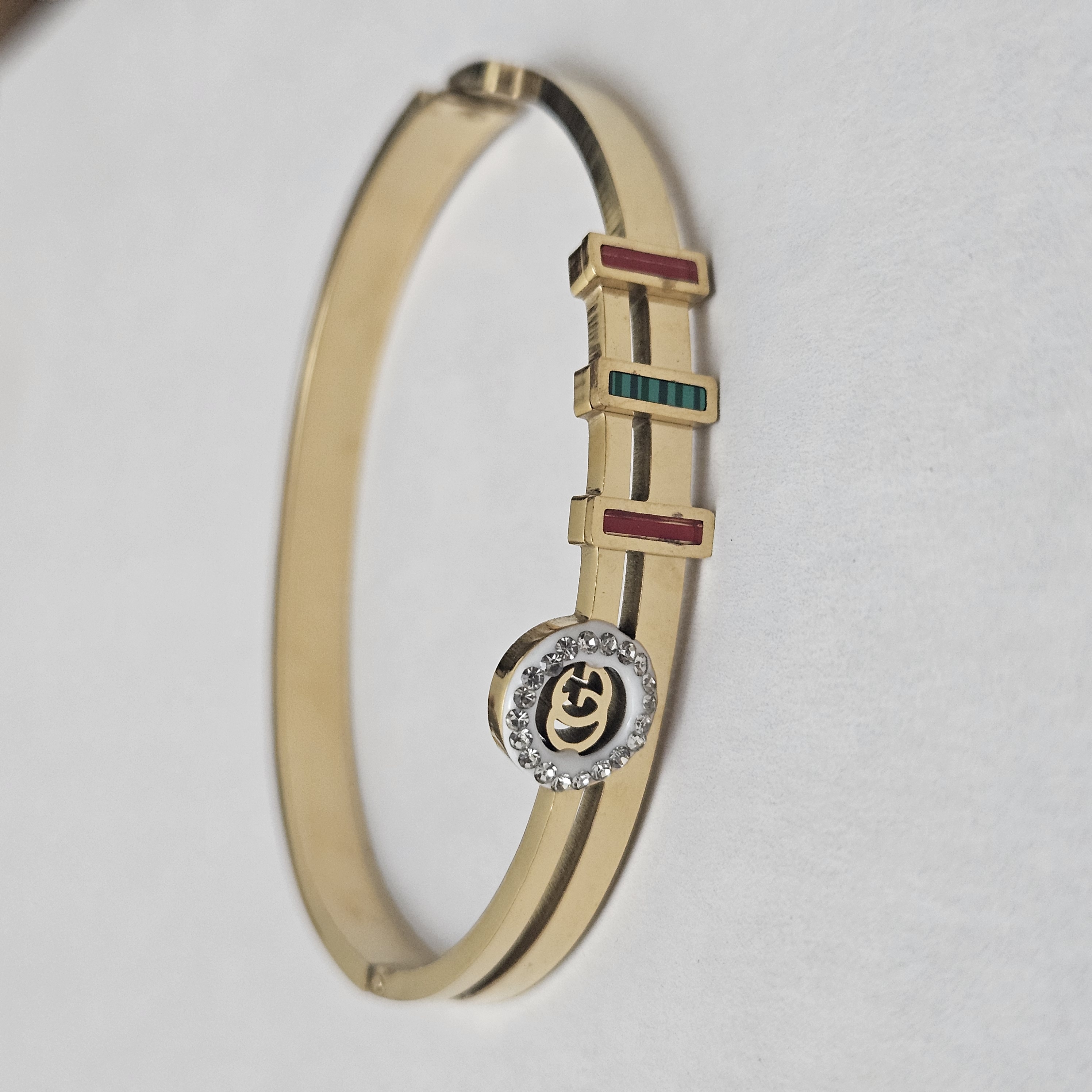 CG Regal Enamel Bangle Bracelet