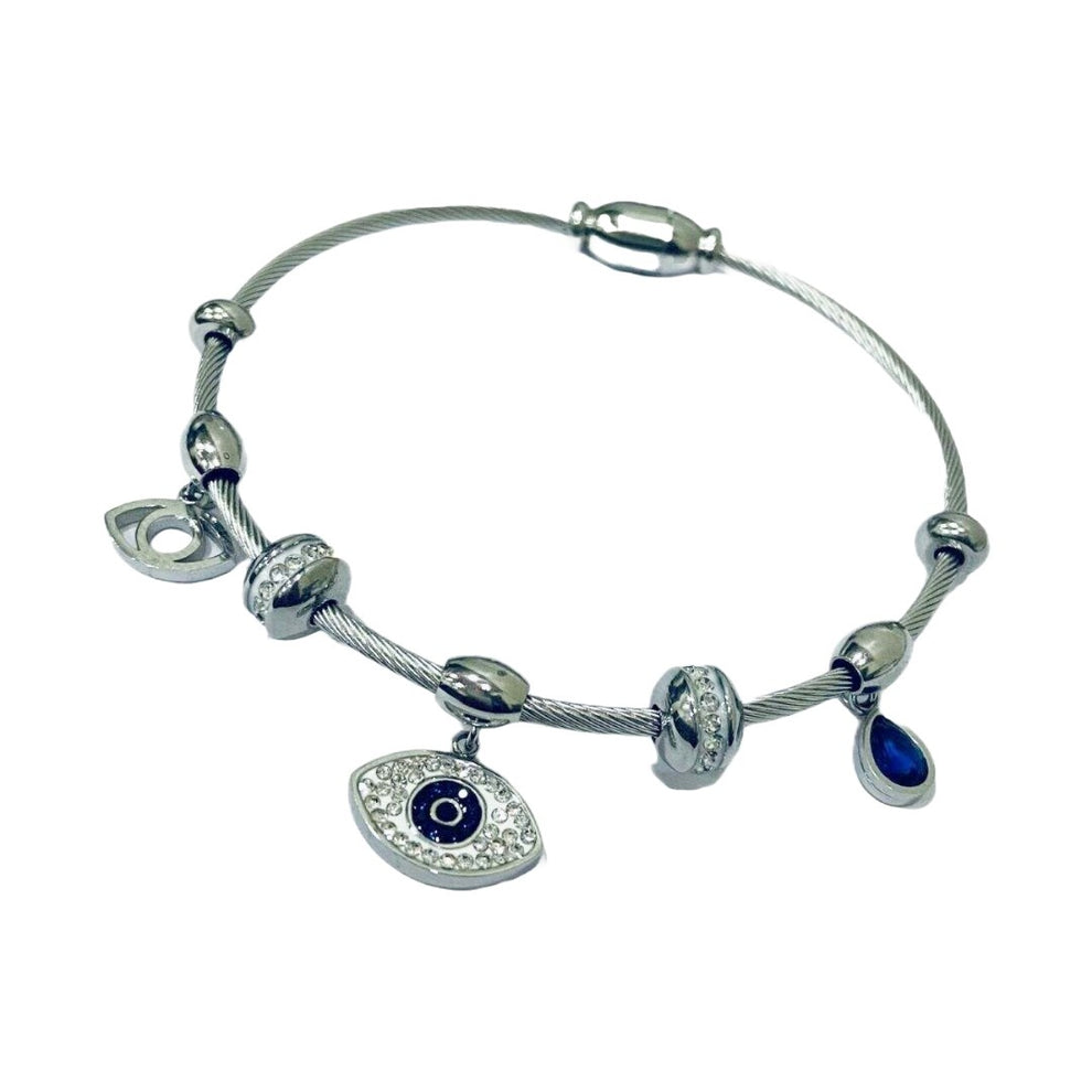 Ameera | Silver Ward Charm Bracelet