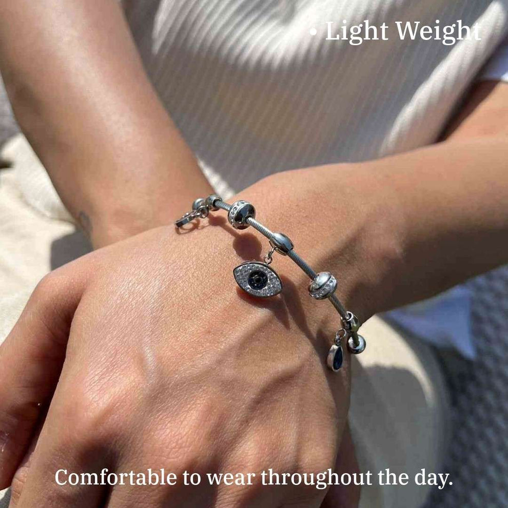 Ameera | Silver Ward Charm Bracelet