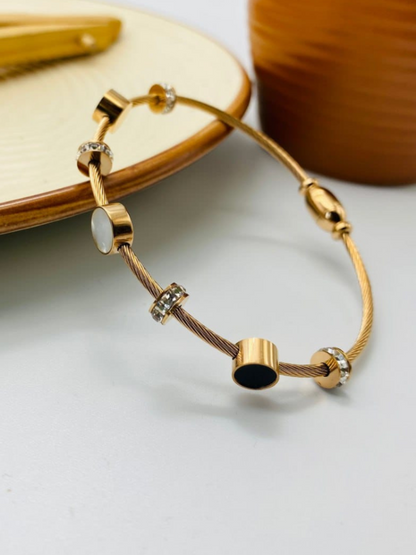 Zariya | Gleam & Grace Beaded Cable Bracelet