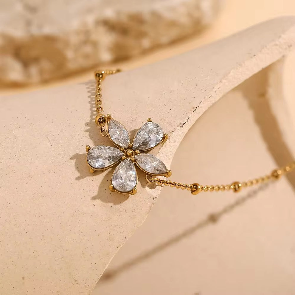 Petal Whisper Charm Bracelet