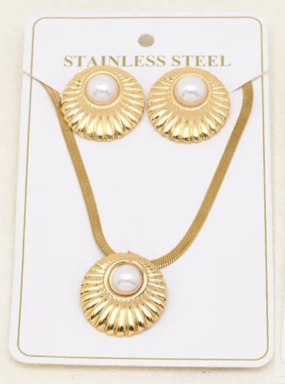 Mahira Pearl Crest Set – Stainless Steel Heritage