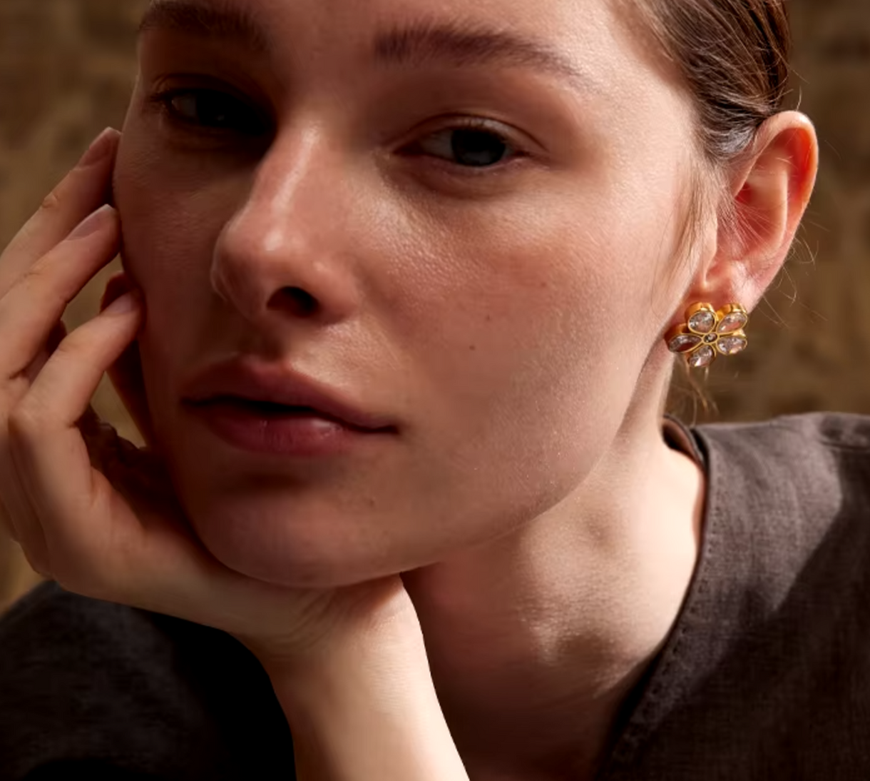 Luna Bloom Crystal Earrings