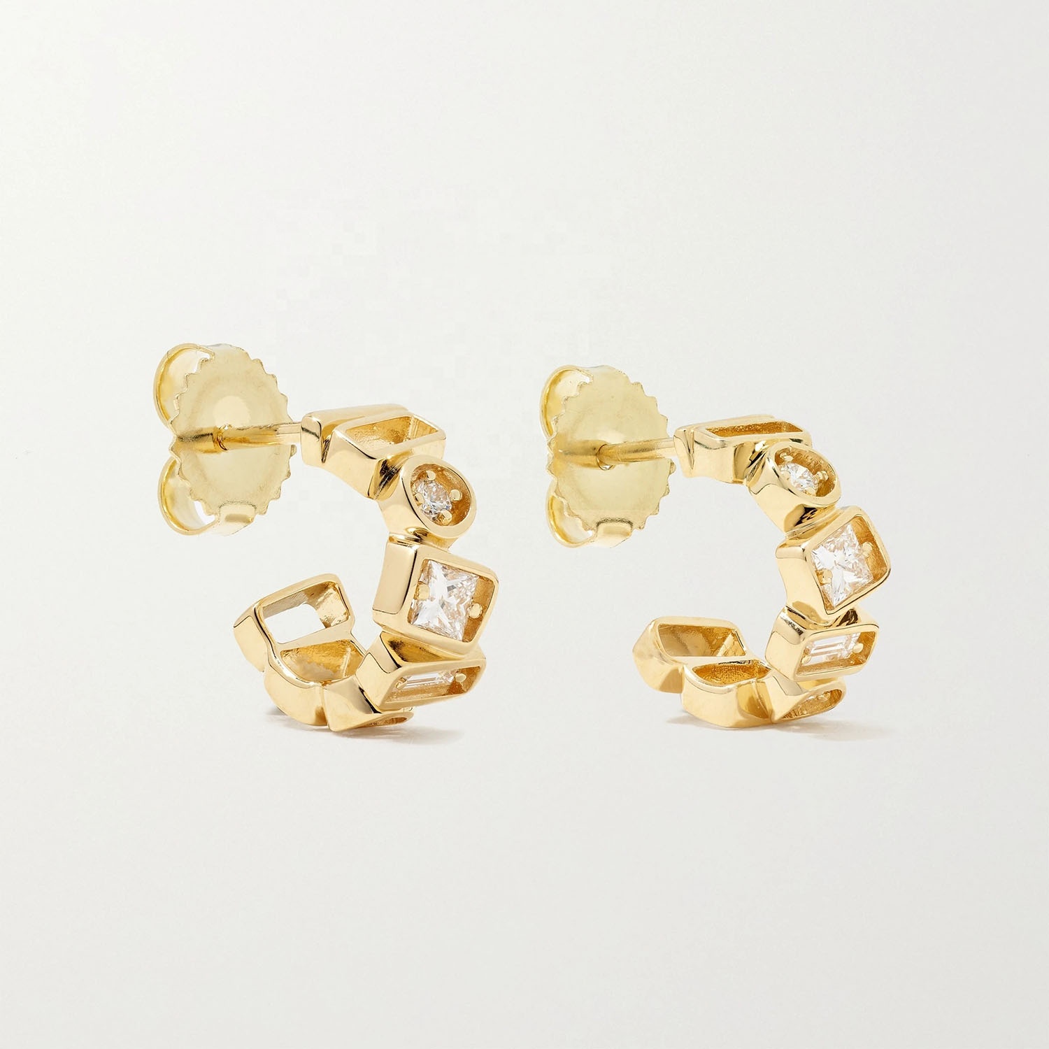Aurora Luxe Geometric Hoop Earrings