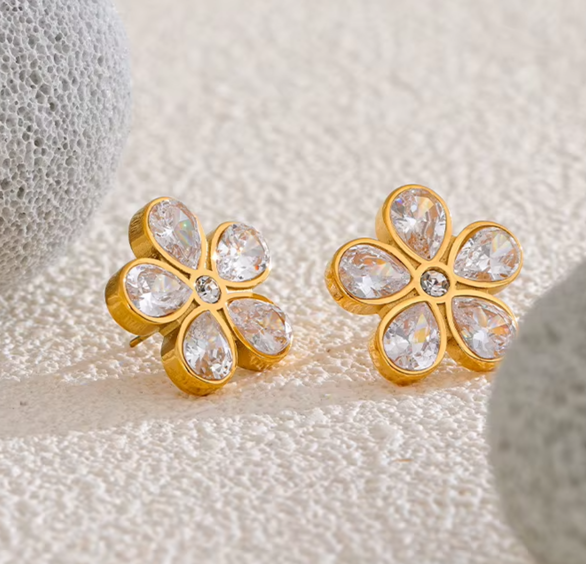 Luna Bloom Crystal Earrings