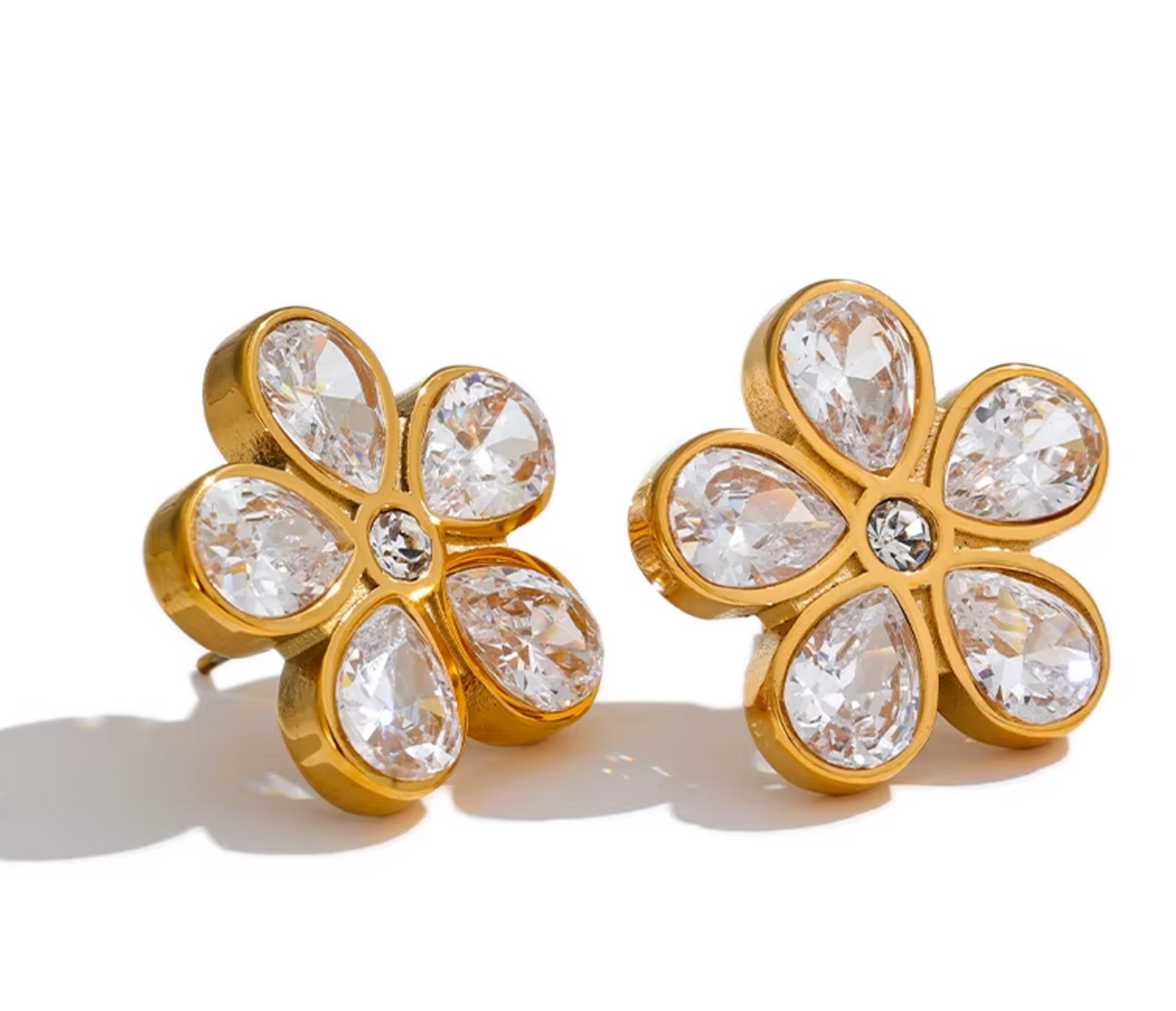Luna Bloom Crystal Earrings