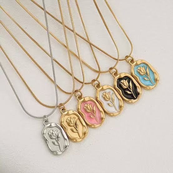 Petal Grace — Floral Pendant Necklace Collection