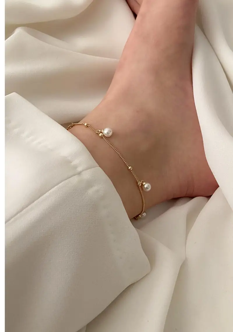 Elegant Pearl Anklet
