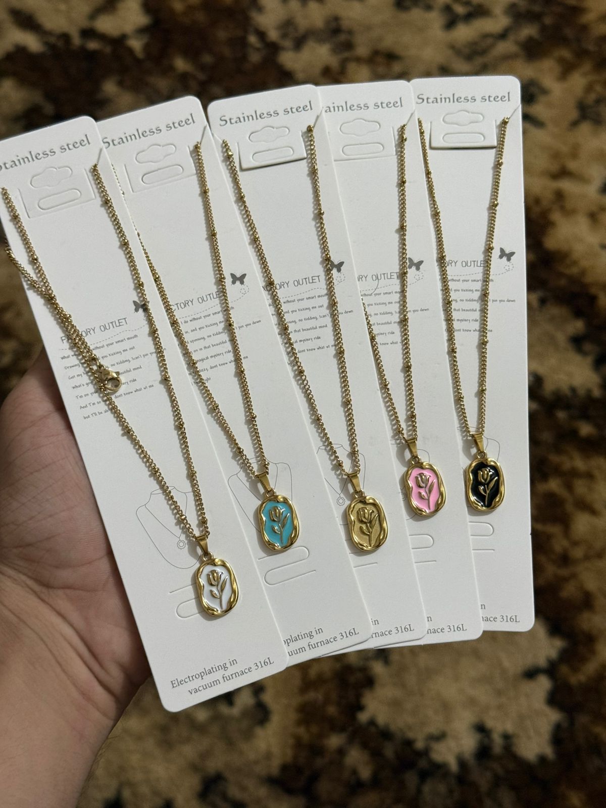 Petal Grace — Floral Pendant Necklace Collection