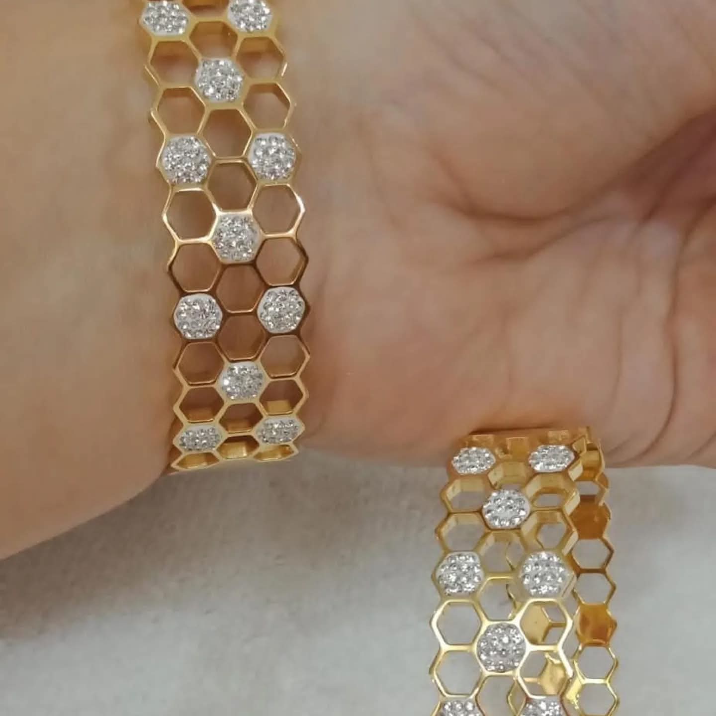 Honeygold Hex Bracelet