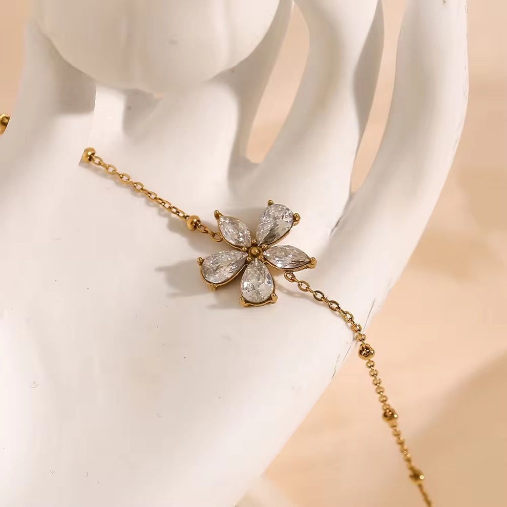 Petal Whisper Charm Bracelet