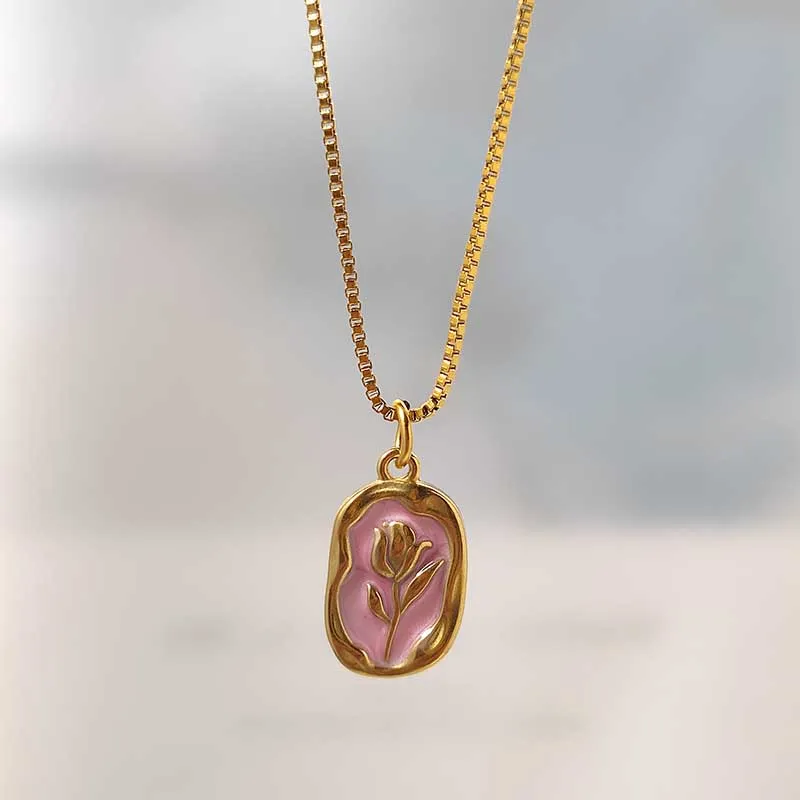 Petal Grace — Floral Pendant Necklace Collection