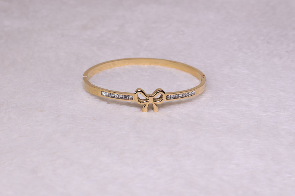 Auréole Bow – Sculpted Gold Bracelet
