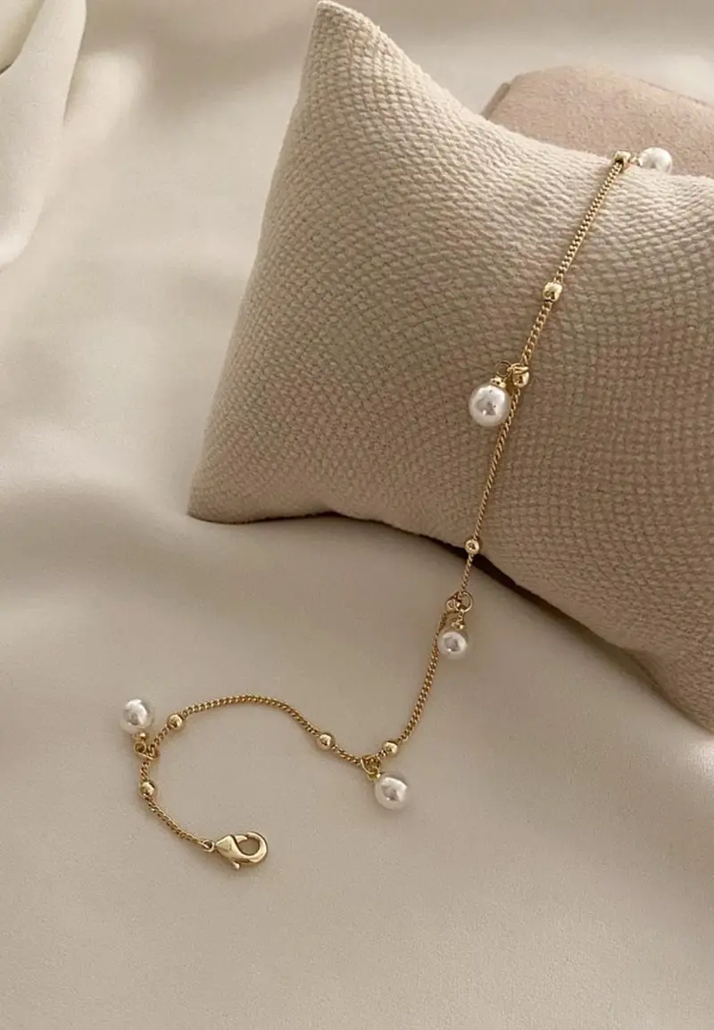 Elegant Pearl Anklet