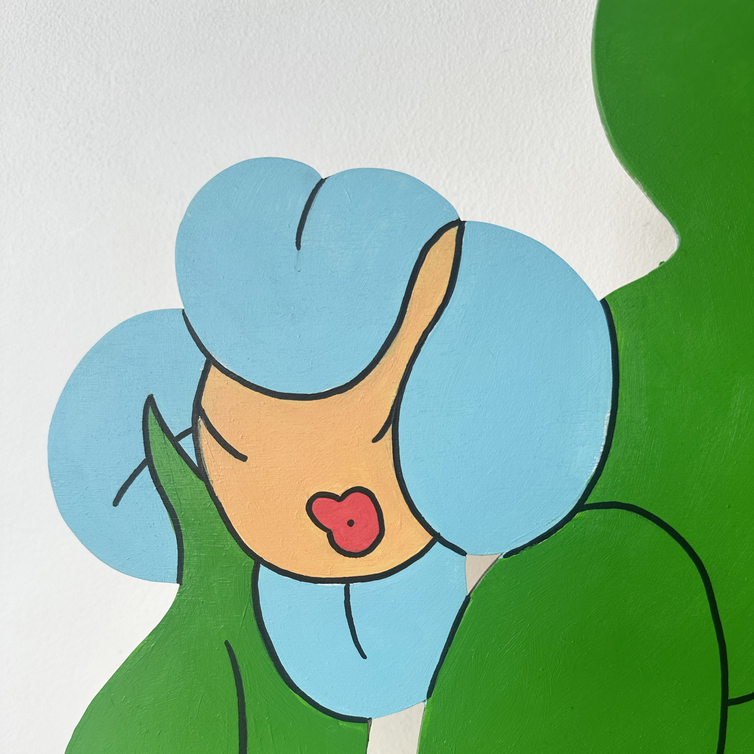 Lazy Daisy Wood Cutout Painting