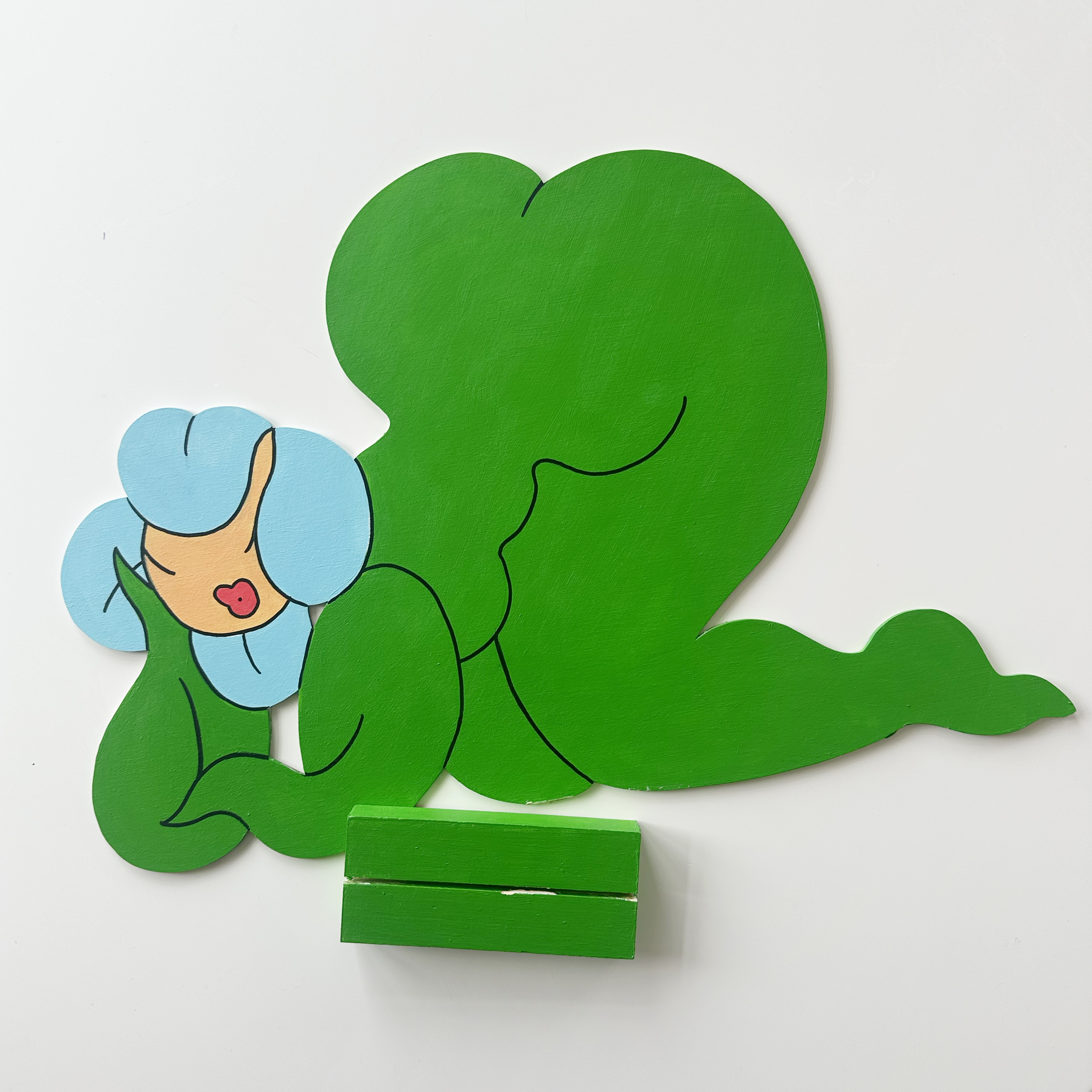 Lazy Daisy Wood Cutout Painting