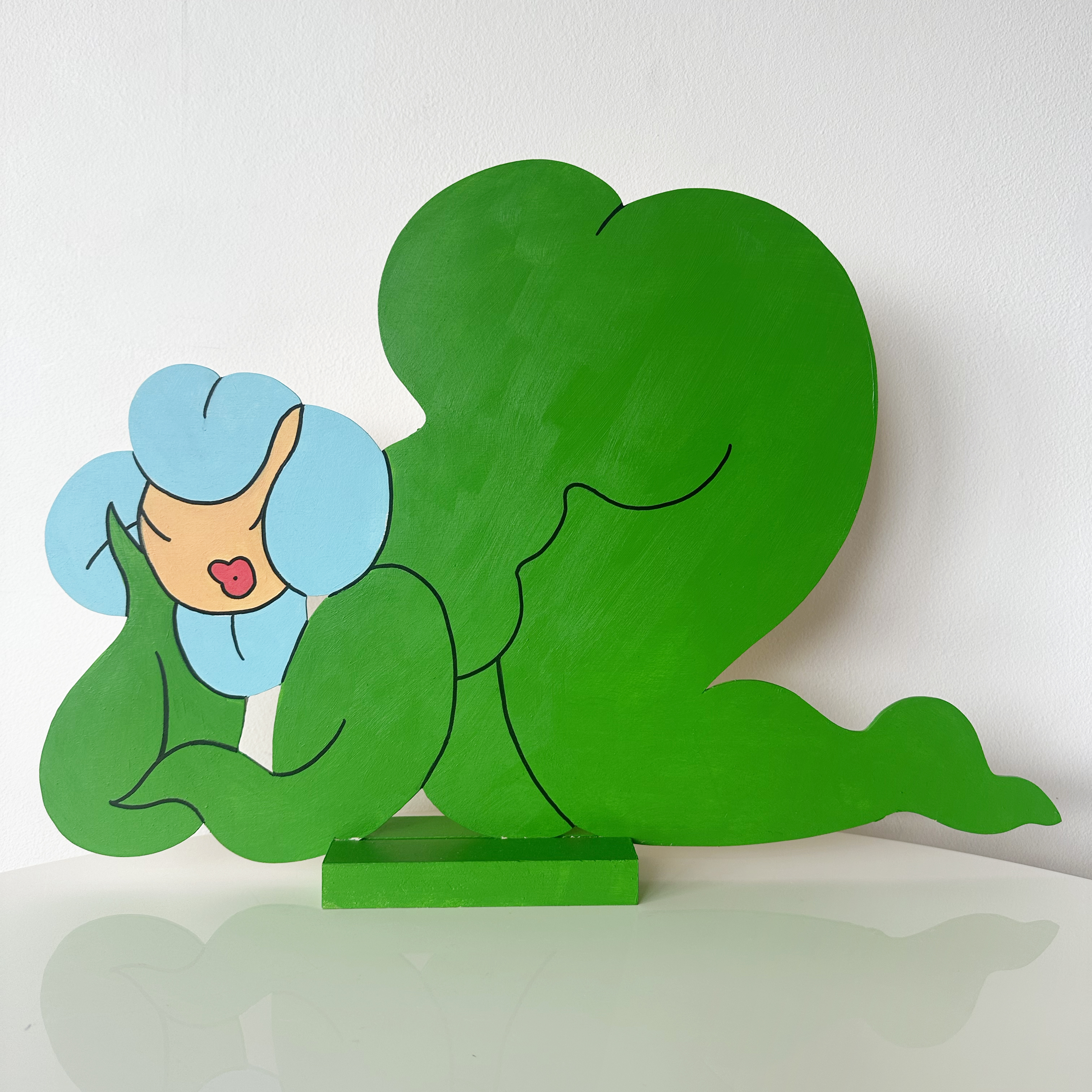 Lazy Daisy Wood Cutout Painting