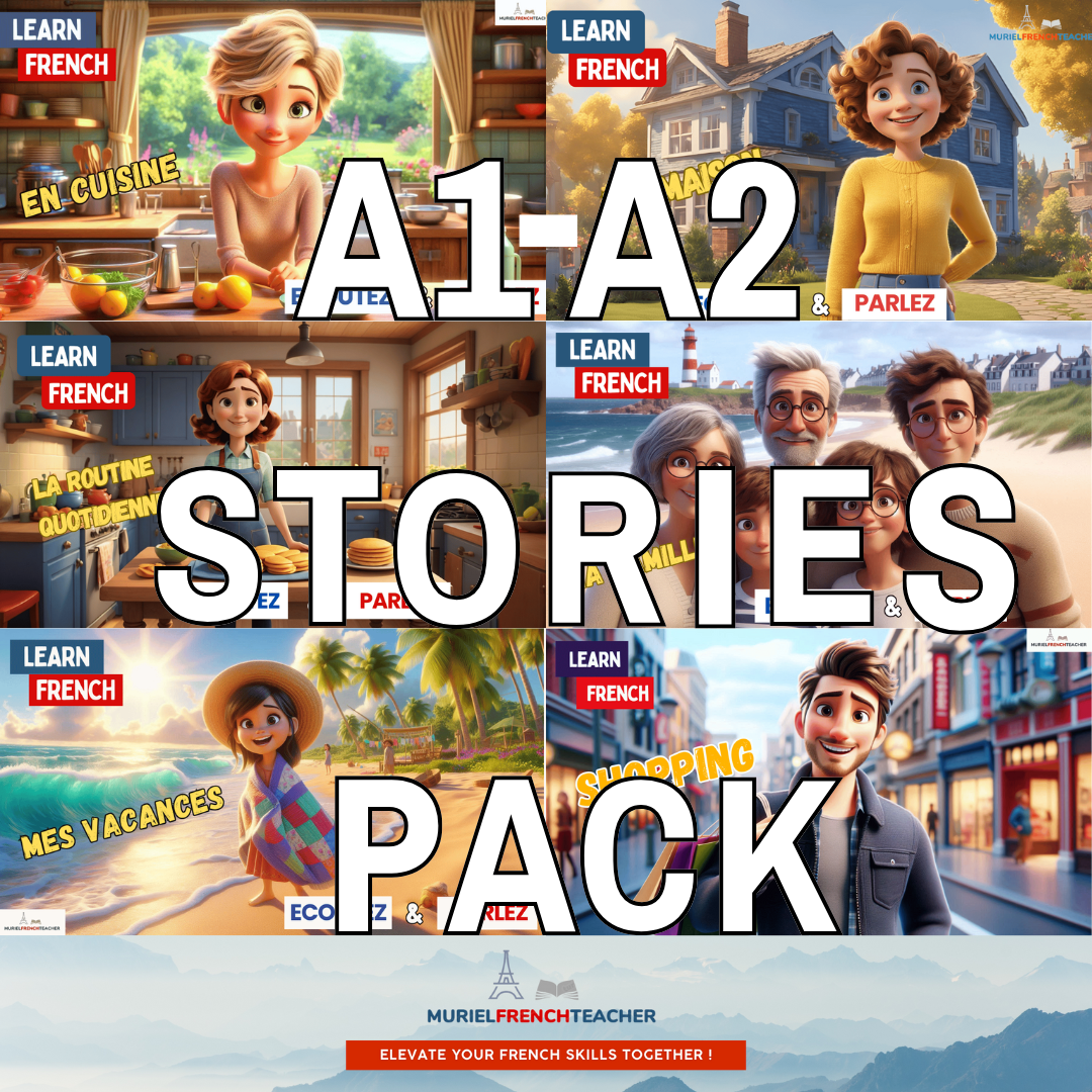 A1-A2 French Learning Stories Pack