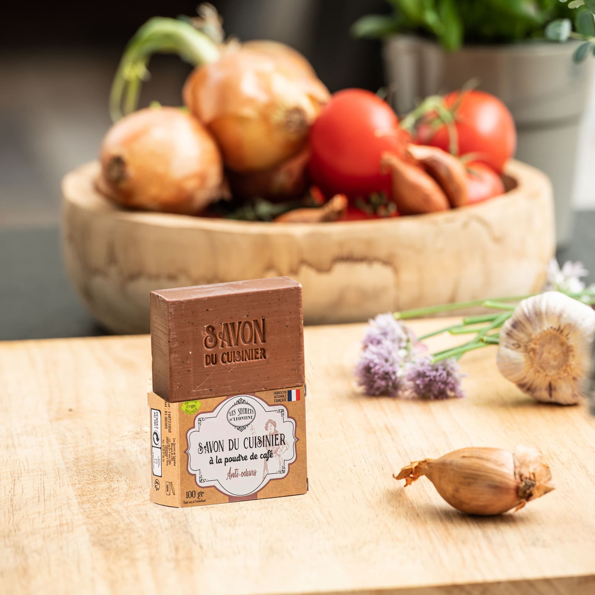 Savon du cuisinier à la poudre de café