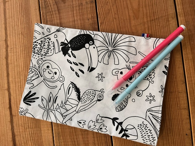 Livre de coloriage lavable - modèle Jungle