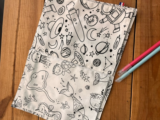Livre de coloriage lavable - modèle Fleurs