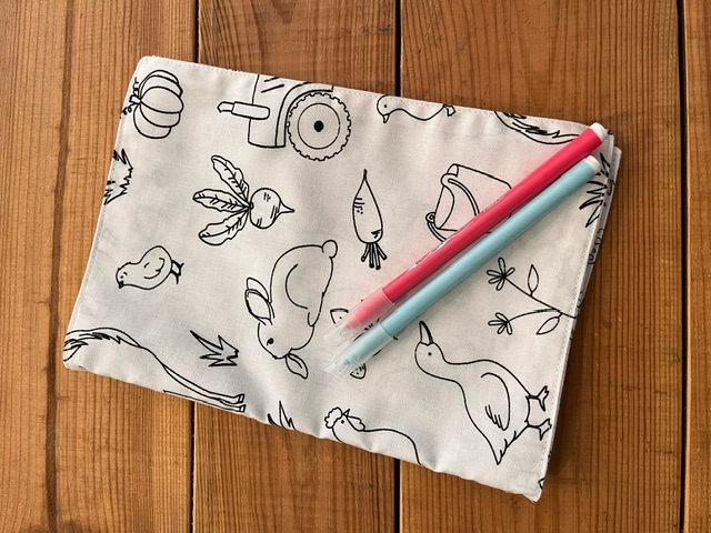 Livre de coloriage lavable - modèle Ferme