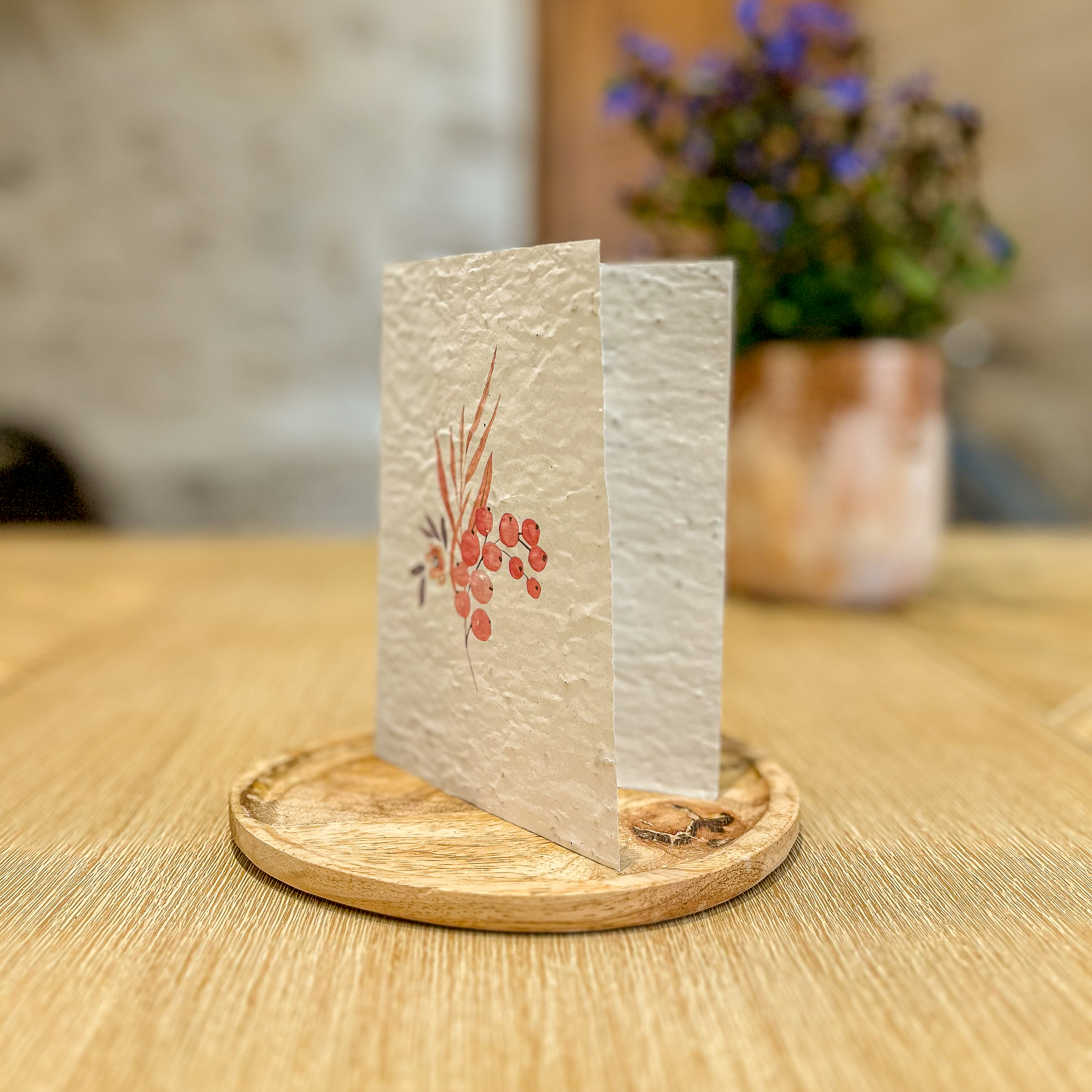 Carte ensemencée Bouquet fleuri