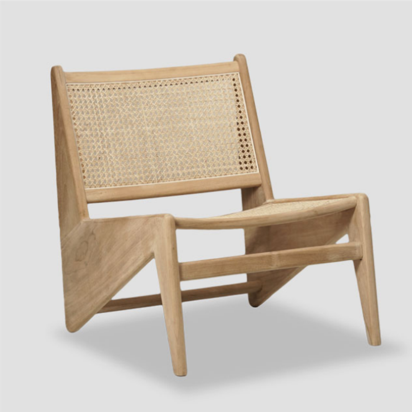 Teak Rattan Lounger Chair – Unique Modern Outdoor Furniture