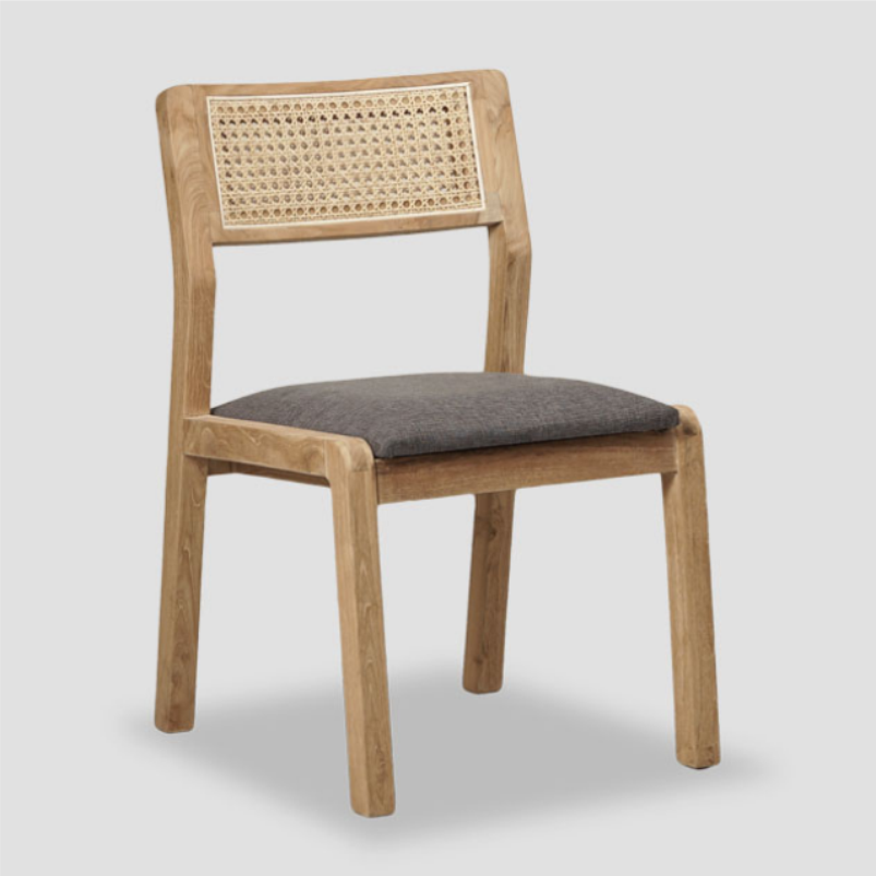 Lisa Dining Chair – Modern Teak & Rattan Outdoor Furniture