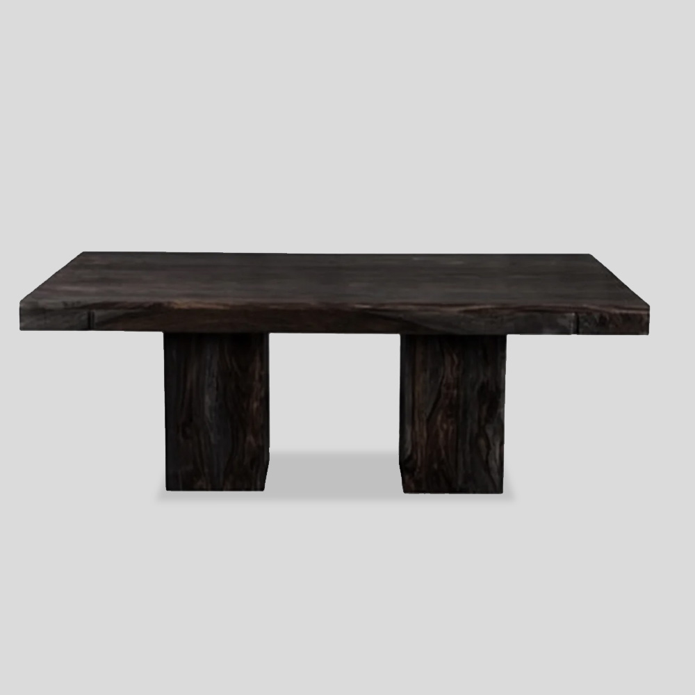Suar Dining Room Table | Anand Tables in Blackwash & Natural