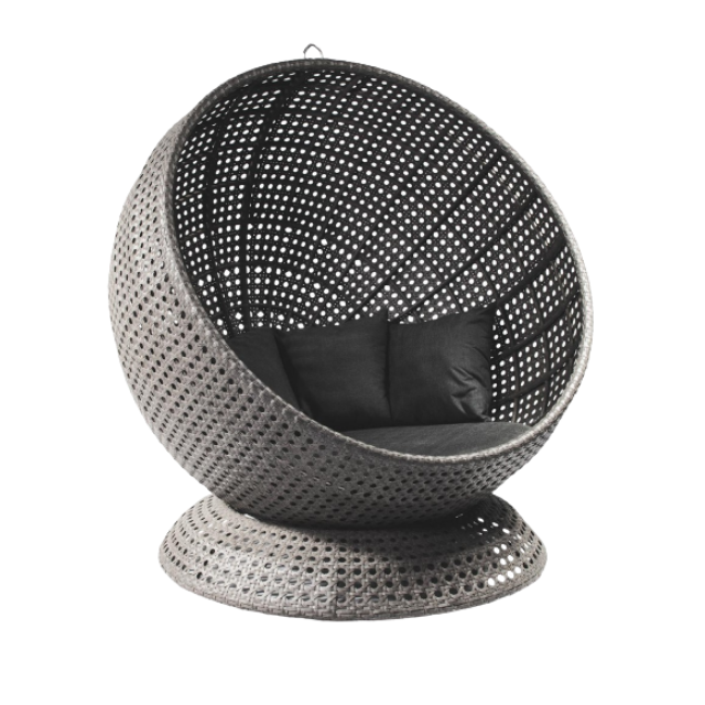 Round Wicker Rattan Egg Chair | Outdoor Comfort and Style