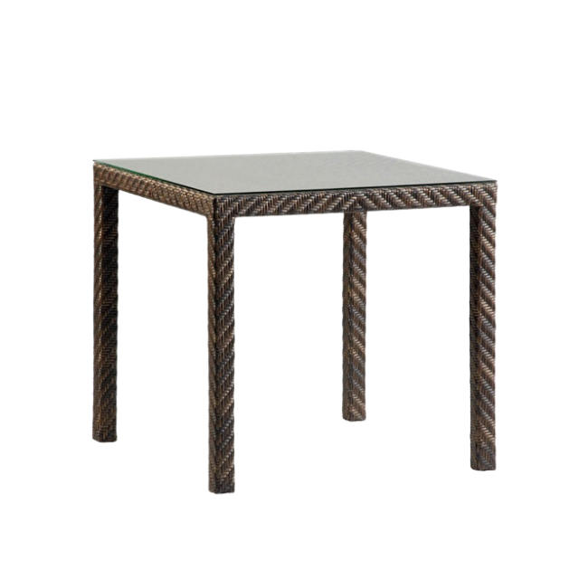 Ocean Fiji Square Dining Table with Glass | Elegant Dining Furniture