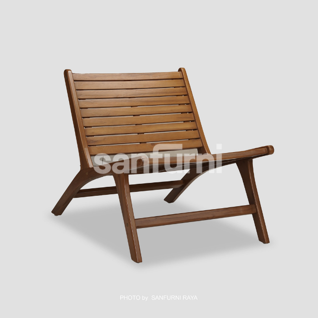 Relax Chair with Slats | Outdoor Furniture Teak Mahogany Sungkai Mango