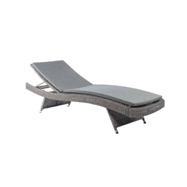 Monte Carlo Adjustable Grey Sunbed | Luxurious Outdoor Lounger