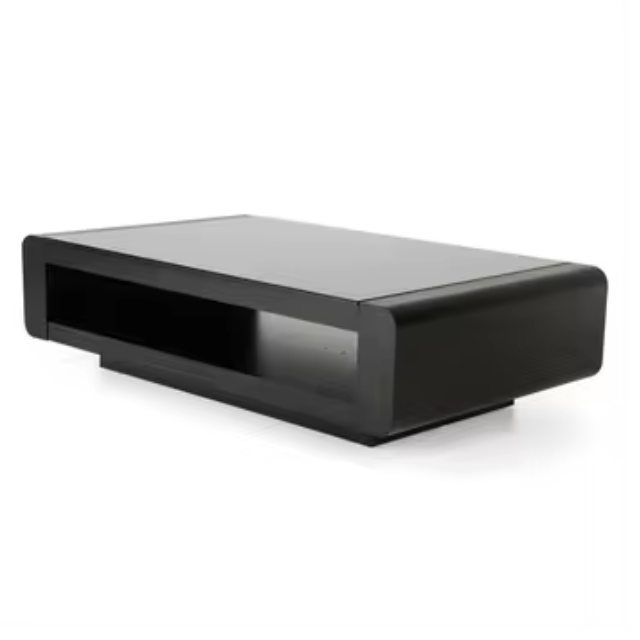 Modrest Lignite Modern Black Oak Coffee Table - Contemporary Living Room Furniture