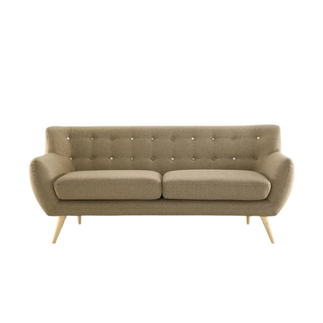 Mid-Century Modern Sofa - Upholstered Fabric for Stylish Living Rooms