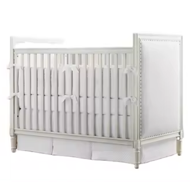 Marcelle Upholstered Crib - Elegant Baby Crib for Modern Nurseries