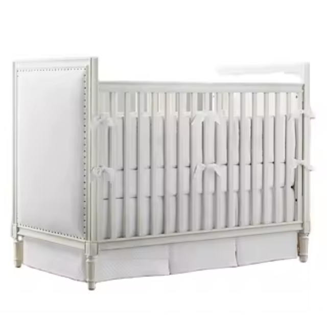 Marcelle Upholstered Crib - Elegant Baby Crib for Modern Nurseries