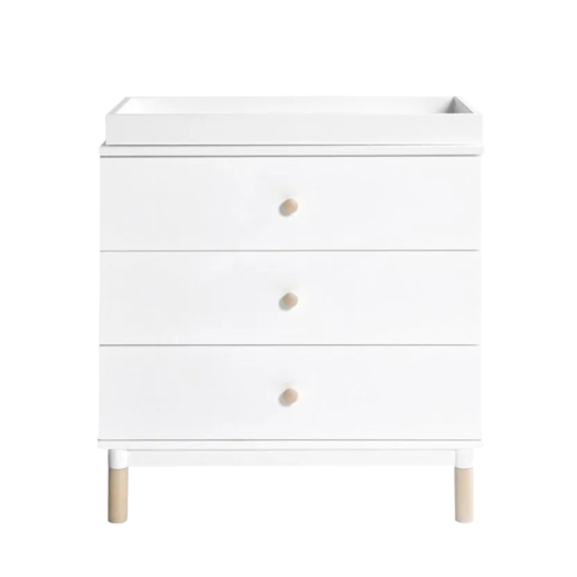 Babyletto Gelato White Dresser - Modern Nursery Storage with Changing Tray