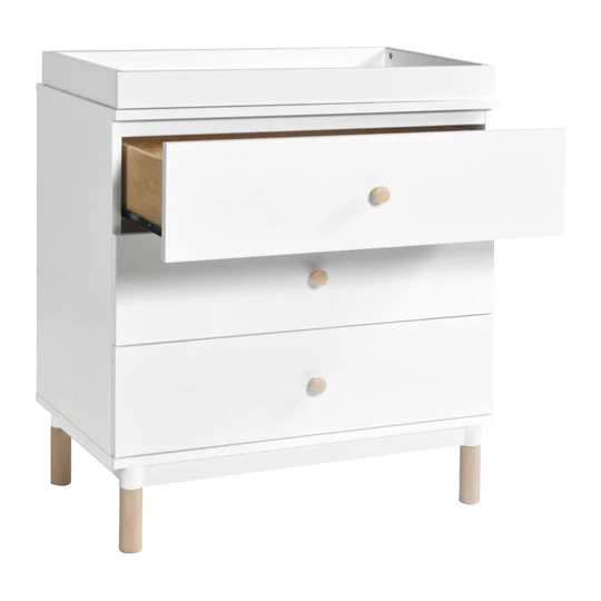 Babyletto Gelato White Dresser - Modern Nursery Storage with Changing Tray