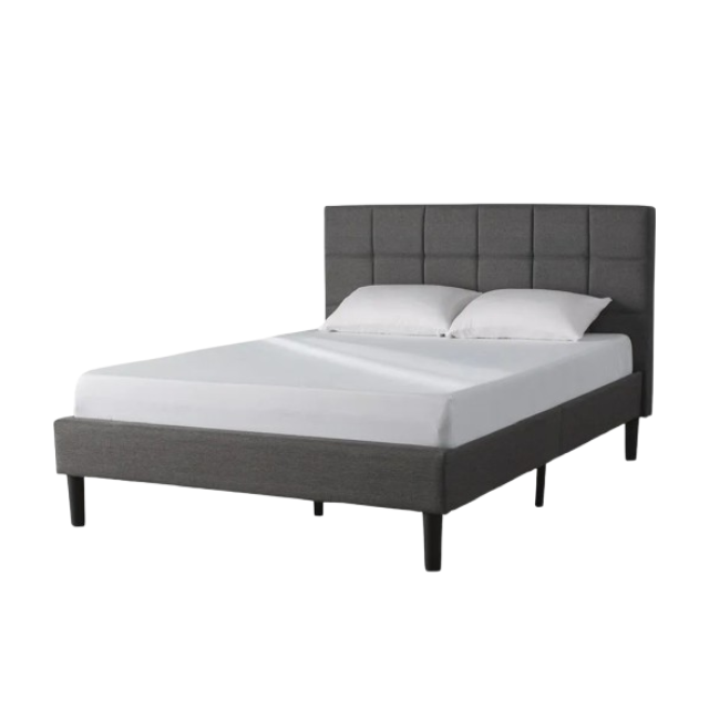 Colby Upholstered Platform Bed - Modern Fabric Bed Frame with Elegant Design