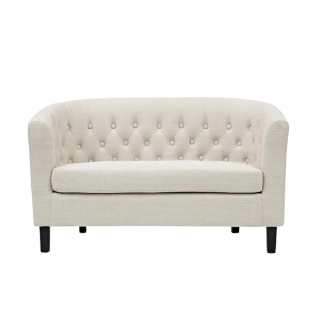 Modway Prospect Upholstered Loveseat - Modern Fabric Sofa for Living Room