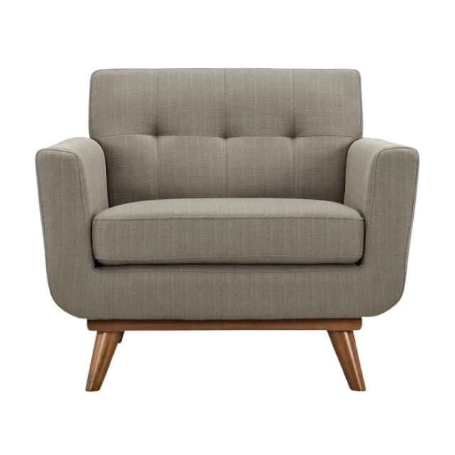 Modway Engage Sofa, Loveseat & Armchair - Mid-Century Modern Upholstered Seating Set