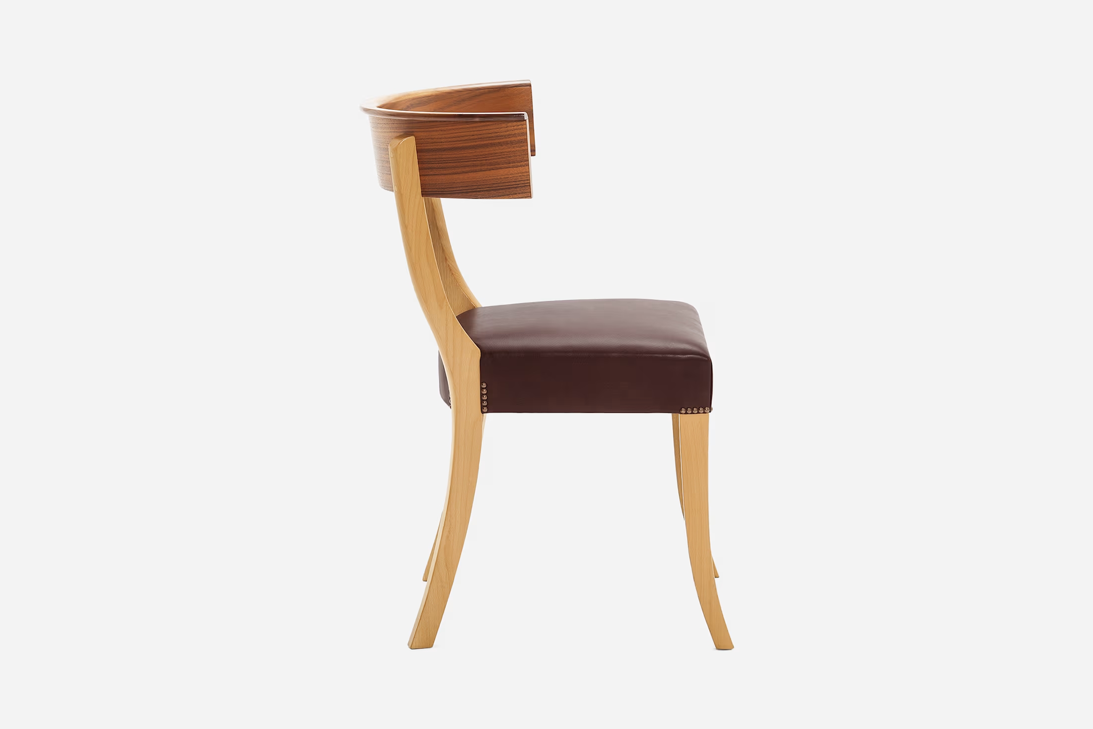 Chair 300 - Modern Wooden Frame Dining Chair Without Fabric