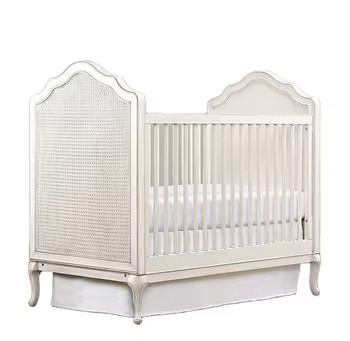 Adele Convertible Crib - Elegant Baby & Child Toddler Bed with Adjustable Design