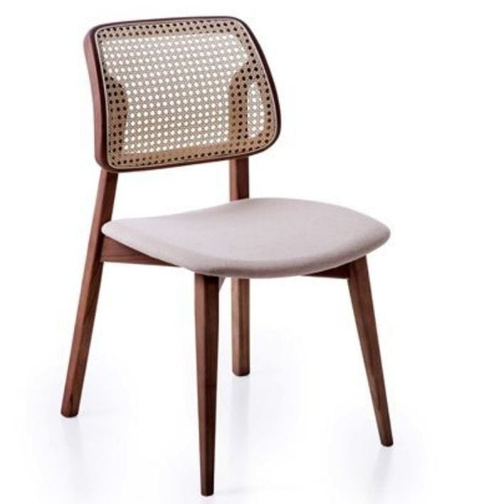 Modular Armless Cane Wooden Chair – Versatile Modern Wooden Chair Design
